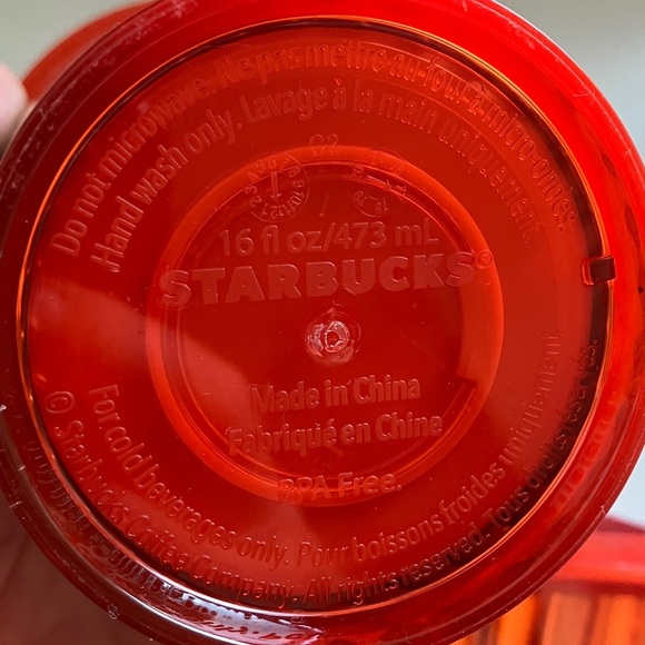 Starbucks Vibrant orange insulated cold beverage Tumblers with Straws - Picture 5 of 14